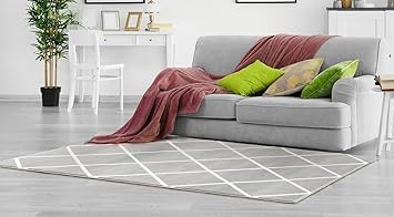 Amazon Com Persian Rugs 2501 Gray 6 5x9 2 Area Rug Modern Carpet Large New Furniture Decor