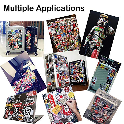 Laptop Sticker Pack 100 Pcs for Water Bottles Sticker Unique Cool Vsco Stickers for Hydro Flask Notebook Guitar Skateboard Refrigerator Travel Kid Adults DIY Bedroom Vinyl Stickers Waterproof