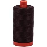 Aurifil A1050-5024 Solid 50wt 1422yds Dark Brown Mako Cotton Thread