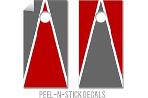 College Colors Cornhole Decals - Cornhole Crew - ACA Regulation Size Cornhole Board Decals