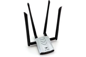 ALFA NETWORK ALFA AC1900 WiFi Adapter - 1900 Mbps 802.11ac Long-Range Dual Band USB 3.0 Wi-Fi Network Adapter w/4x 5dBi External Dual-Band Antennas, TAA Compliant
