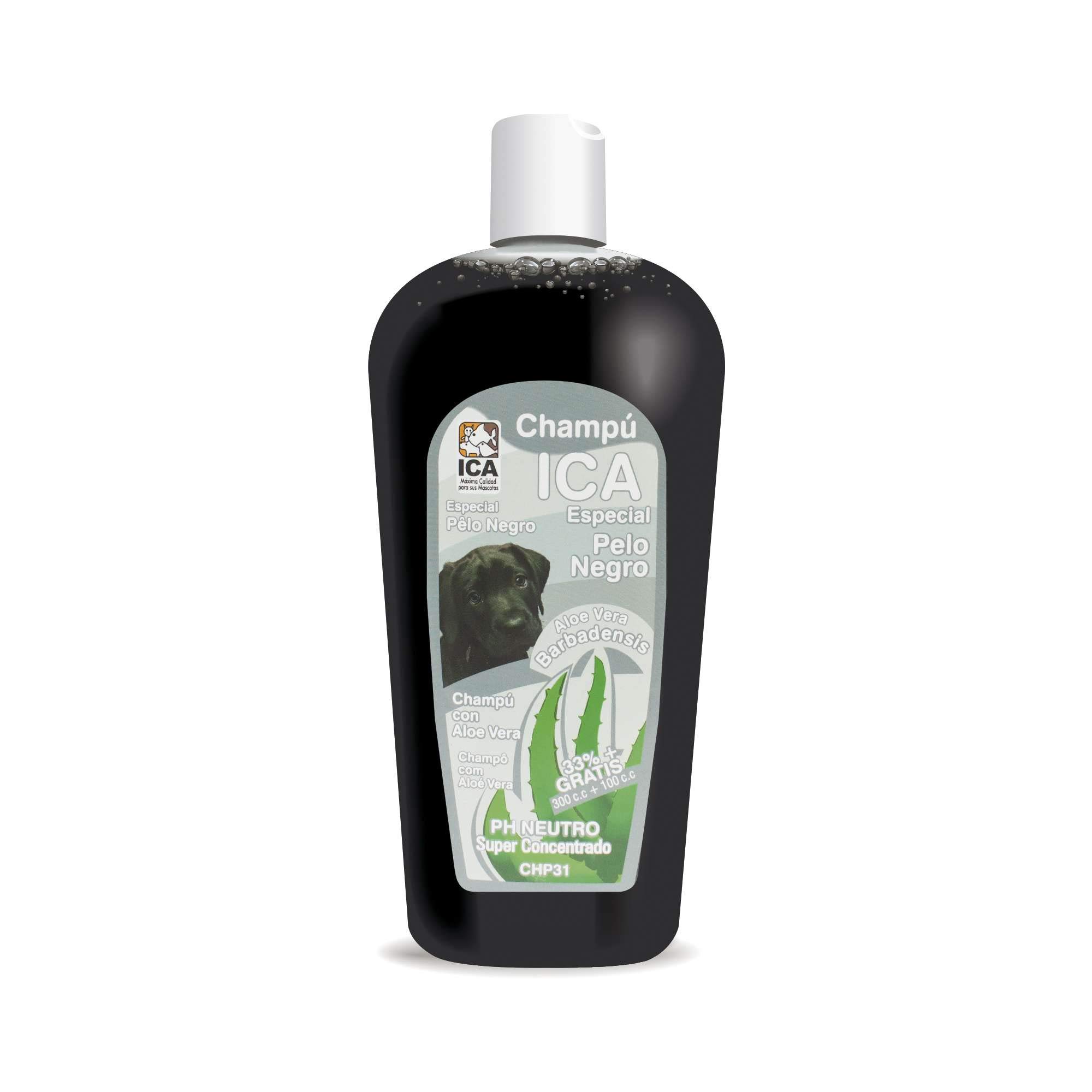 ICA CHP31 Special Black Hair Shampoo with Aloe Vera for Dogs