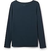 Intimissimi Woman's Long Sleeve Bateau Neck Top in Micromodal