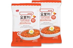 Yopokki Instant Rabokki Pack (Sweet Mild Spicy, 2 Packs) Korean Street food with sweet and moderately spicy sauce Ramen Noodle Topokki Rice Cake - Quick & Easy to Prepare
