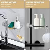 Bnimtm 2 Pcs Stainless Steel Shower Caddy 304 Soap Holder Rack Kitchen Taps view 5