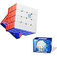 Moyu Aosu V7 4x4 Magnetic Stickerless UV Coated Speed Cube, 4 by 4 Flagship Edition Cube, 160 Magnets, Anti-Stick Design Adjustable Elasticity Magnetic Cube (Upgraded 3-Track+UV Coated)
