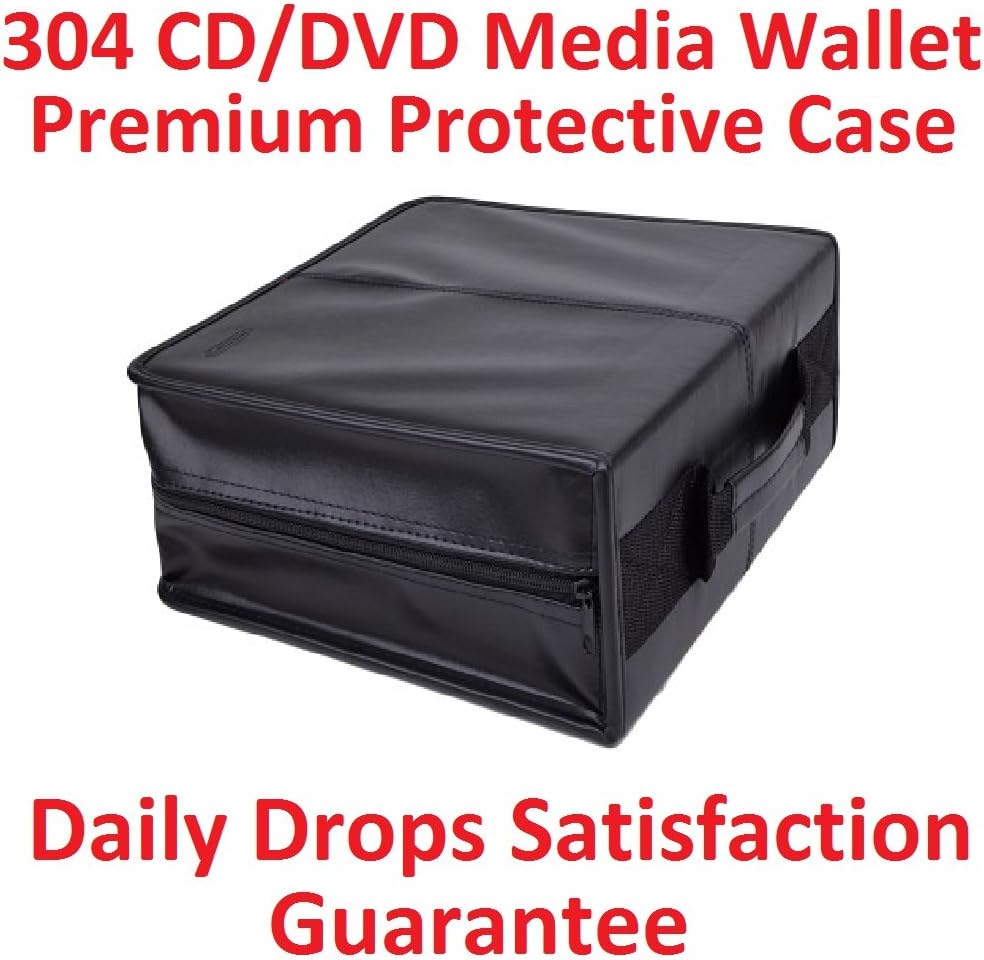 Intuitive Mind 304 Disc CD/DVD Protective Faux Leather Carrying Case Wallet Holder/Folder Organizer