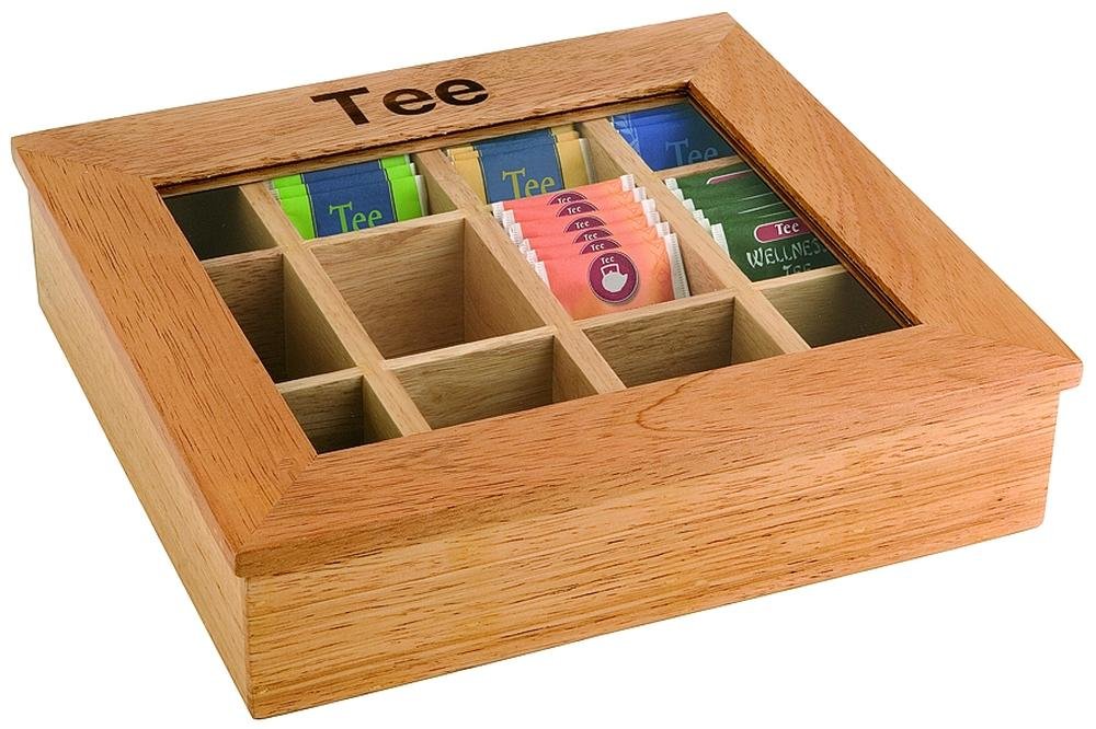Assheuer & Pott ASS11775 Tea Box with 12 Compartments 30 x 28 cm, Height 9 cm