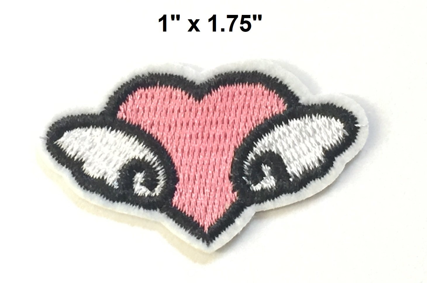 Set patch of Iron on Pink Patches for Women or Girls #13,Heart patch, Mouth patch, Flamingo Patch, Lipstick patch Patches Iron On Embroidery Patch Badges Applique Clothes by BossBee