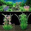 Vibury-Aquarium-Decoration-Plants-with-Rockery-View-13pcs-Green-Aquarium-Plants-Plastic-and-Aquarium-Mountain-Reef-Rock-Cave-Resin-Fish-Tank-Ornament-Decoration Vibury Aquarium Decoration Plants with Rockery View, 13pcs Green Aquarium Plants Plastic and Aquarium Mountain Reef Rock…
