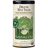 The Republic of Tea – Organic Mint Fields Herbal Tea Bags, Caffeine Free, 36 Servings
