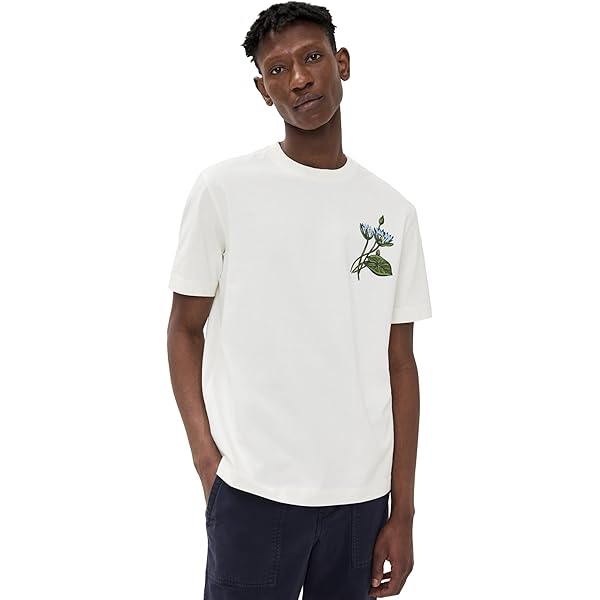 PS by Paul Smith Men's Regular Fit Skull T-shirt, White, Small