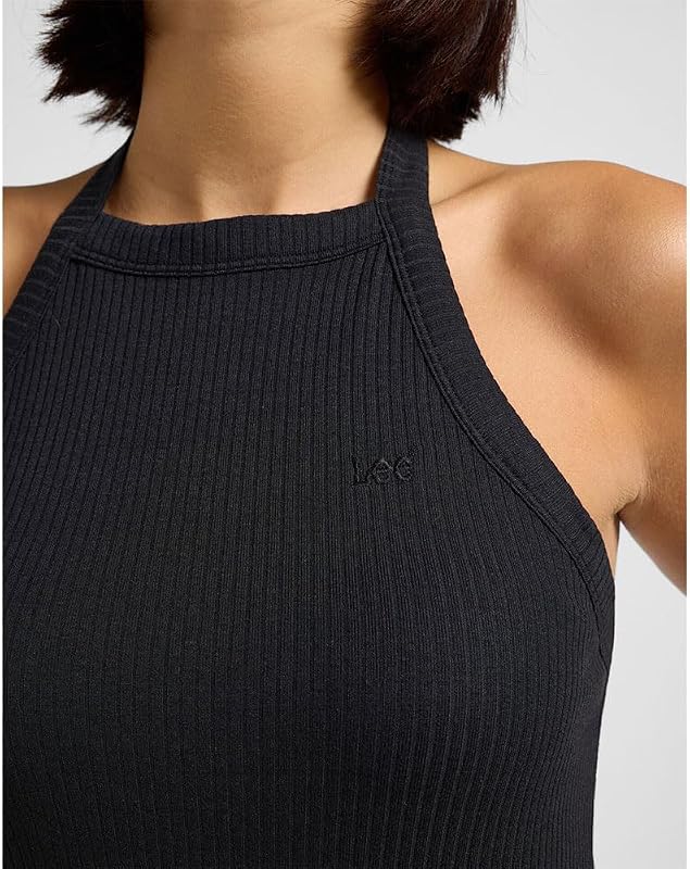 - Camiseta Mujer - Corte Slim - Open Back Halter Top - Unionall Black