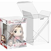 Protector Cases Compatible with Funko, 8 Count Fit 4" Collectible Figures | Stackable Storage, Clear Display Box with Protective Film, 8 Count