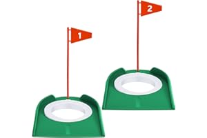 Sotiff Golf Putting Practice Cup Hole Training Aids Golf Accessories Training Putters with Plastic Flag for Adult Office Garage Yard Indoor Outdoor Practice