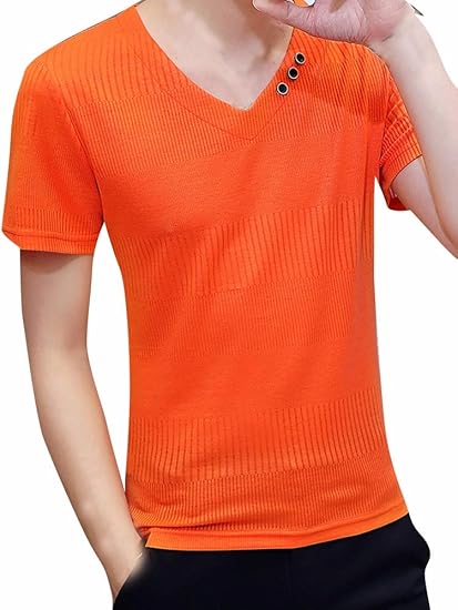 Amazon ネルロッソ ｔシャツ 半袖 サマーニット メンズ カットソー トップス サマーセーター スリム カジュアル 正規品 Cmb Tシャツ カットソー 通販