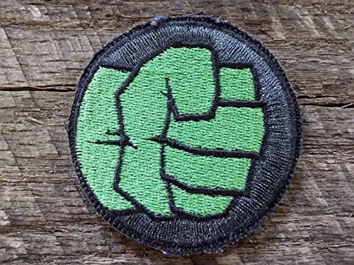 Marvel Incredible Hulk Fist Embroidered SDS Hook and Loop Patch