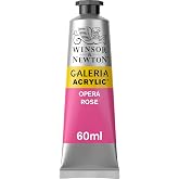 Winsor &amp; Newton Galeria Acrylic Color, 60ml Tube, Opera Rose | Introductory Acrylic Paint made with Professional Pigments, Perfect for Beginners, Buttery Texture, High Tinting Strength