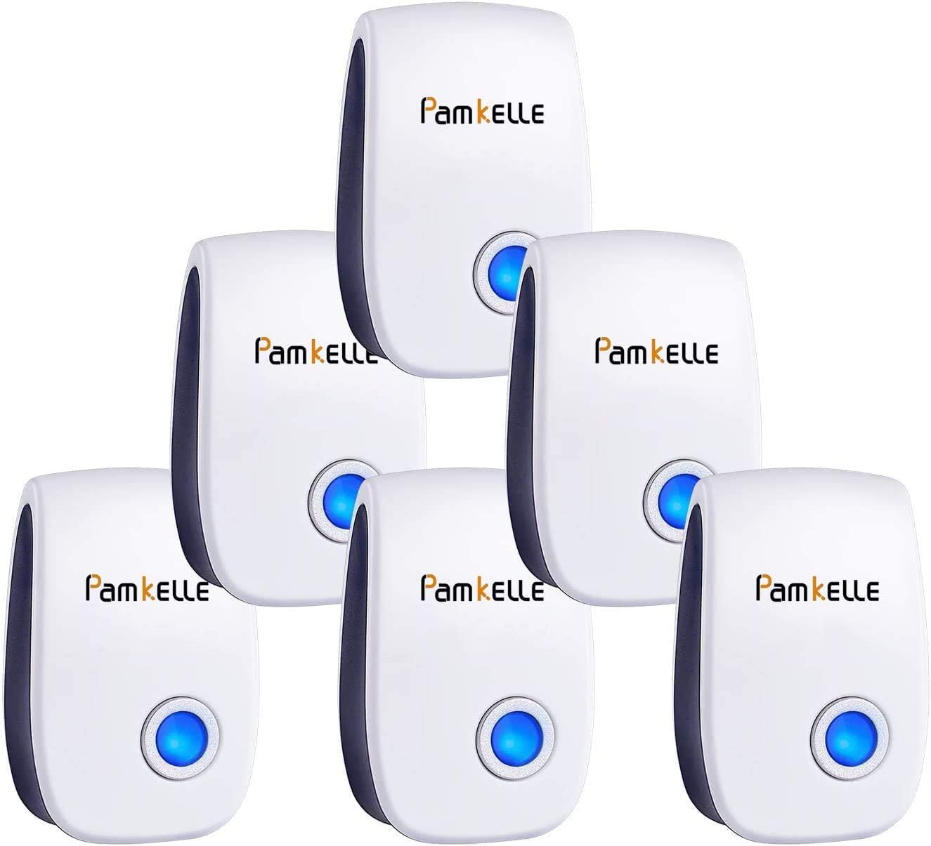Pamkelle Ultrasonic Pest Repeller 6 Pack, Ultrasonic Pest Control, Electronic Indoor Pest Repellent Plug in, Pest Repeller for Living Room, Home, Bedroom, Bathroom, Kitchen, Office, Warehouse : Garden & Outdoor