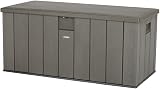 LIFETIME Storage Box Desert Sand Grey 151x72x69 cm Wood Grain Textured