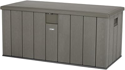 LIFETIME Storage Box Desert Sand Grey 151x72x69 cm Wood Grain Textured
