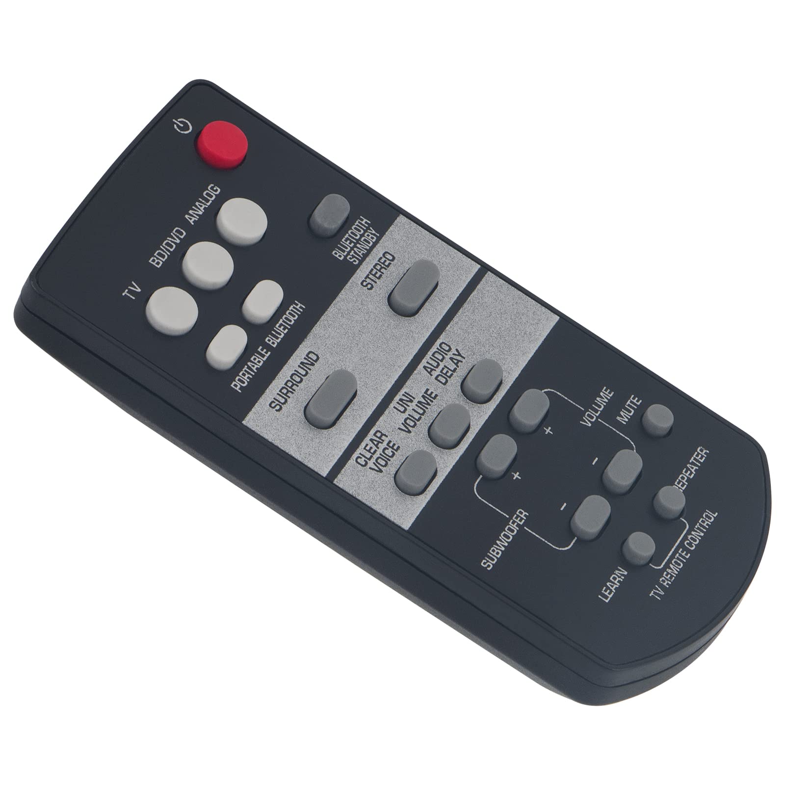 VINABTY FSR64 ZG80730 Replacement Remote Control FSR64-ZG80730 Soundbar Remote Control Replace for Yamaha Sound Bar YAS-152 YAS-152BL ATS-1520 ATS-1520BL YAS152 ATS1520 YAS152BLATS1520BL RemoteControl