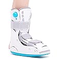 Shuyan Jiao Air Cam Walker Fracture Boot, Medical Inflatable Walking Boot, Orthopaedic boot for Sprained Ankle, Stress Fracture, Broken Foot or Achilles Tendonitis (Manual Inflation, L)