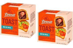 Brandt Toast, Zwieback, Double Baked, 8 Ounces (pack of 2, Original)
