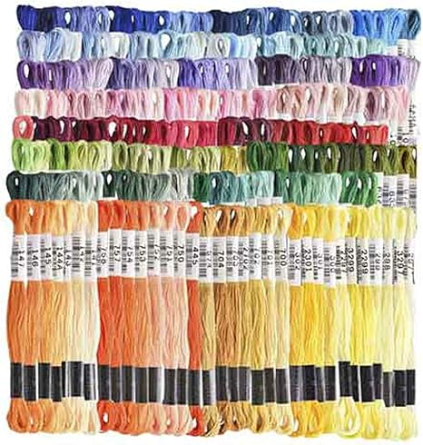 Amazon ルシアン コスモ刺繍糸 25番刺しゅう糸 全色1束 計500束セット 刺しゅう糸 通販