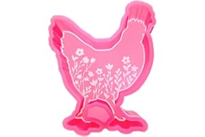 MUBYOK (300 Design Optional) M548 Floral Chicken Silicone Freshie Mold for Baking Aroma Beads Car Freshie Supplies