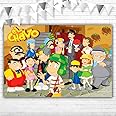 RURU El Chavo Del Ocho Party Supplies 5x3 Vinyl El Chavo Del Ocho Chago Animado Backdrop for Birthday Decorations Cake Table Room Wall Decor Banner Poster Picture Photography Background