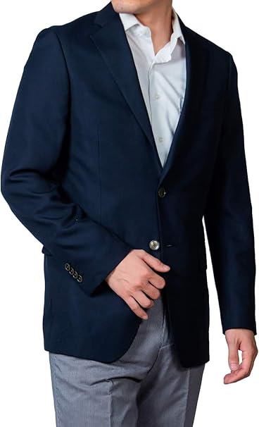 Amazon 紺ブレ ブレザー ジャケット 21 秋冬 メンズ ビジネス ボタン ネイビー 無地 人気 定番 ランキング 紺 オールシーズン 大きいサイズ ポケット ストレッチ コート ジャケット 通販