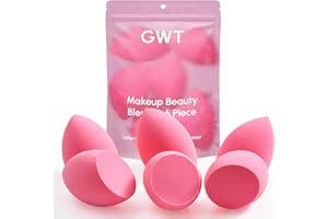 GOLD WATER TRADING GWT Makeup Sponge Set, 6 Pcs Latex-Free Beauty Blender Sponges for Foundation, Liquid & Cream, Ultra-Soft Wonder Sponges, Multi-Angle Blending, Ideal Stocking Stuffers for Women