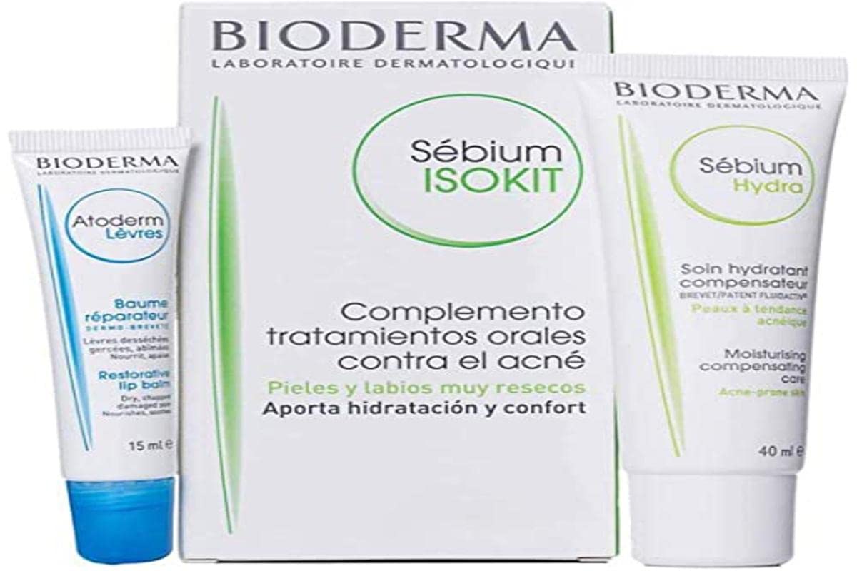 Sebium by Bioderma ISOKIT, Facial cream 40ml & lip balm 15ml 40ml