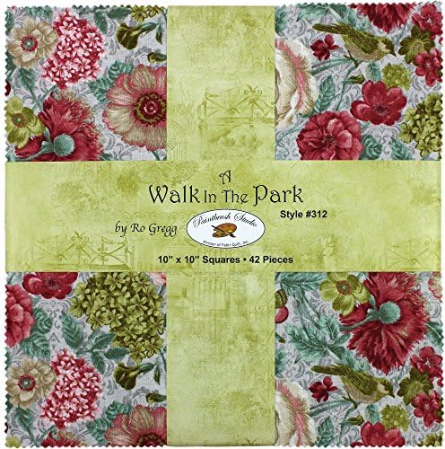 Ro Gregg A Walk in the Park 10" Squares 42 10-inch Squares Layer Cake Paintbrush Studio
