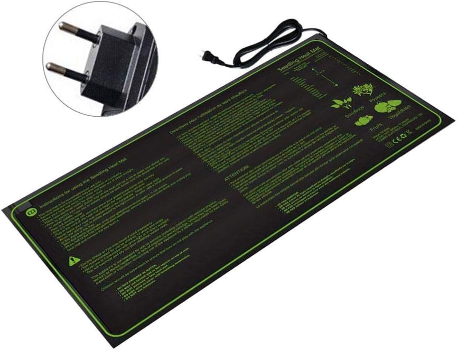 Sliveal Seedling Plant Mat, Seedling Heat Mat Heated Propagator Durable Waterproof Seedling Heating Pad For Winter Hydroponic Indoor Seedling Germination, 30x10in graceful well-liked