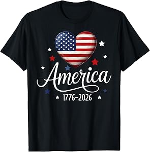 250 Years Birthday 4th of July America USA 250th Anniversary T-Shirt