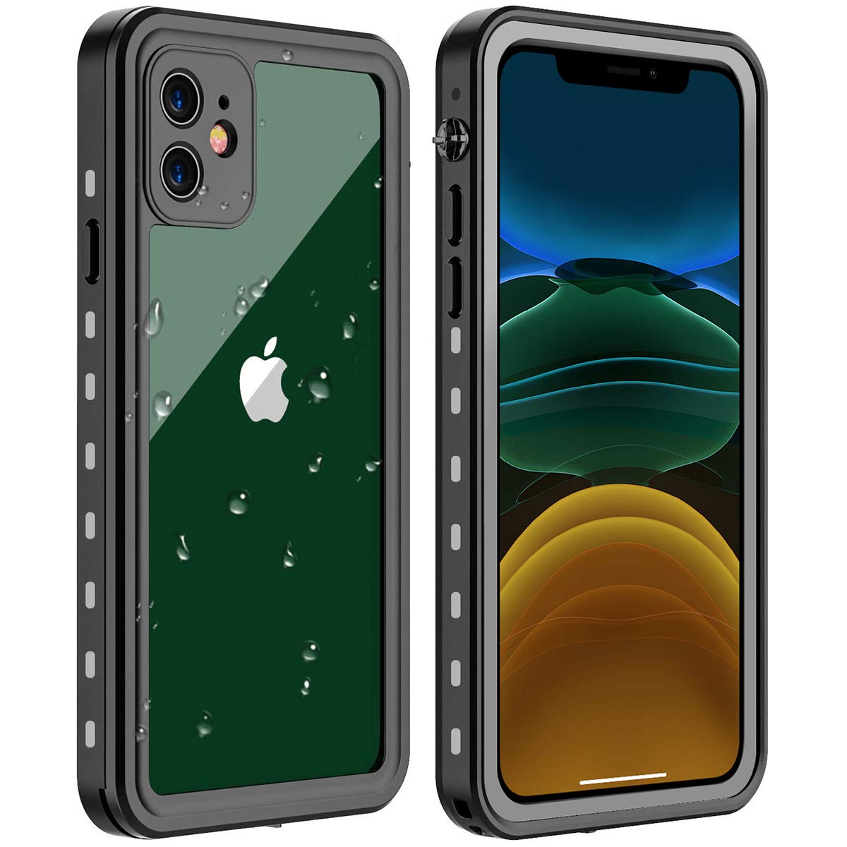 AICase Apple iPhone 11 Waterproof Case, [IP68 Certified] 360° Protection Waterproof Shockproof Dustproof Snowproof Case for Apple iPhone 11 transparent