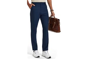Vytroon Men's Stretch Golf Pants 30''/32''/34'' - Lightweight Dress & Casual Trousers for Business Travel Work