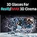 Cyxus 3D Clip-on Glasses for TV/Cinema/Movie Eyewear (RealD & IMAX 2 Pack)