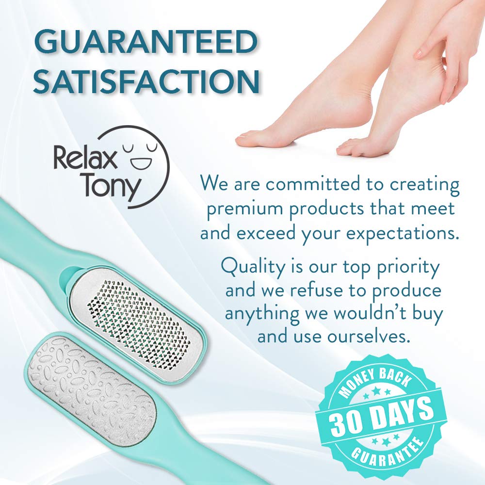 Callus Remover For Feet | Double-sided Dead Skin Remover - Rough Pedicure Foot File For Exfoliation & Fine Foot Scrubber for Smoothing & Softening Skin : Beauty