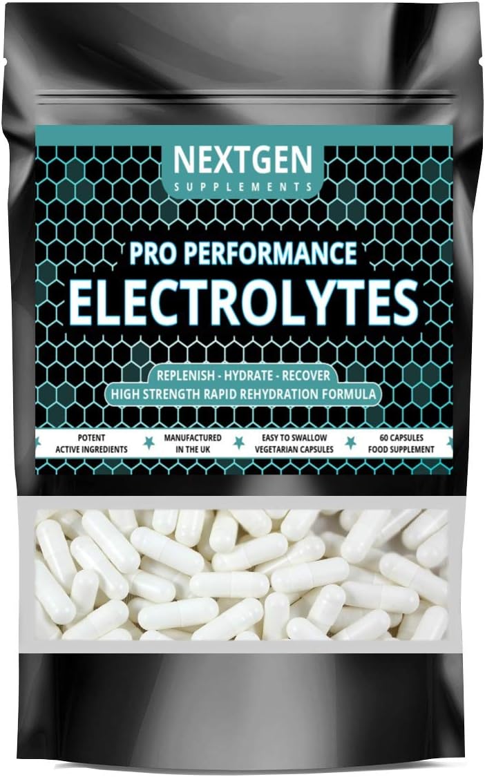 Pro Performance Electrolytes Tablets Rapid Hydration Replenish Lost Minerals & Salts, 60 count (Pack of 1)