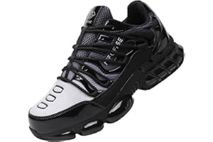 NIFOFISE Wide Steel Toe Sneakers for Men Women Safety Composite Toe Shoes Comfortable Non Slip Lightweight Work Shoes Air Cushion Indestructible