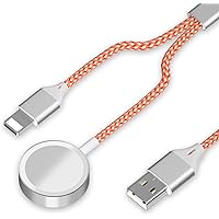 for Apple Watch Charger,2 in 1 Watch Charger for iWatch Series SE/7/6/5/4/3/2/1,for iPhone 13/12/11/X,Wireless Portable…