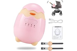 Moowski Portable Baby Rocker, Pram Rocker 2.0. USB Rechargeable, Fits Any Pram, Stroller, Pushchair, Bouncer and Buggy(Pink)