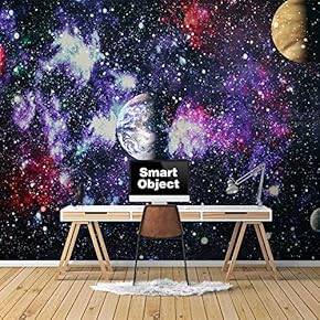 Wall Murals for Bedroom Great Universe Giant Planets Removable Wallpaper Peel and Stick Wall Stickers - 66x96 inches