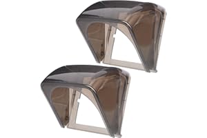 Ipetboom 2pcs Waterproof Outdoor Electrical Outlet Cover Rainproof Wall-Mounted Protector for Weatherproof