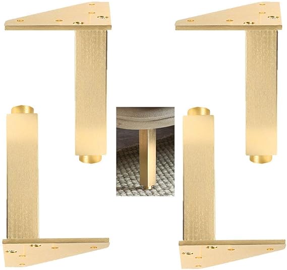 FGVBC Möbelfüße, DreieckSchrankbein, Metallmöbelbein