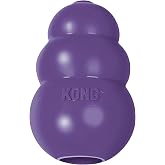 KONG Senior, Gentle Natural Rubber Stuffable Dog Toy, for Large Dogs | Gentle Natural Rubber Stuffable Toy Designed for Older Dogs with Aging Teeth, Holds Treats for Easy Chewing &amp; Gentle Fetch