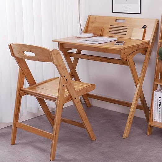 foldable study table and chair set